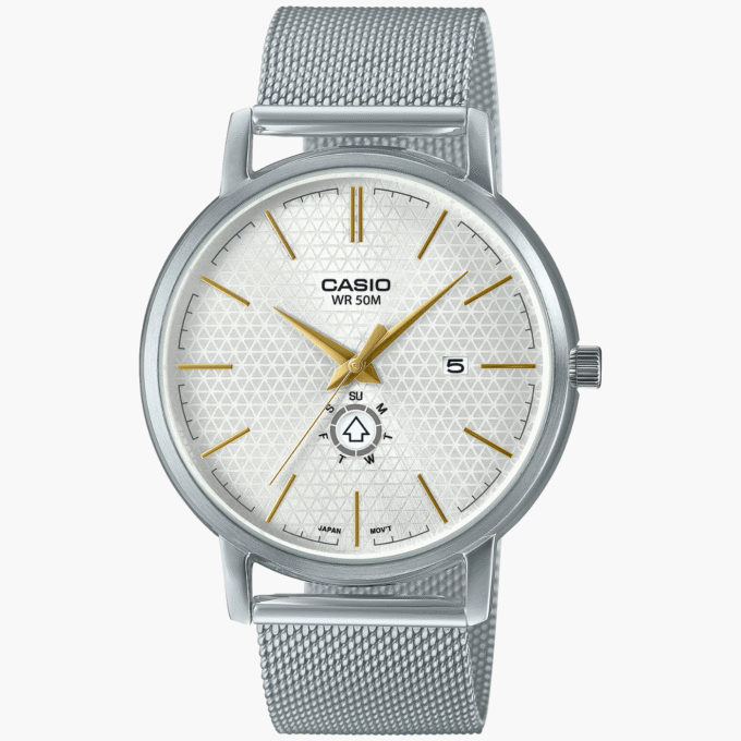 Montre Homme Casio - MTP-B125M-7AVDF - Bracelet en Acier Inoxydable argent - Résistant à l'eau