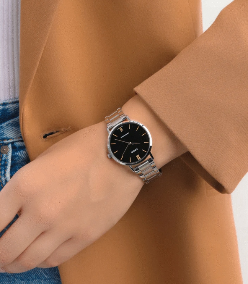 Montre Casio Femme - LTP-VT01D-1BUDF - Bracelet Gris En Acier Inoxydable - Résistante À L'Eau - 12 Mois De Garantie – Image 3