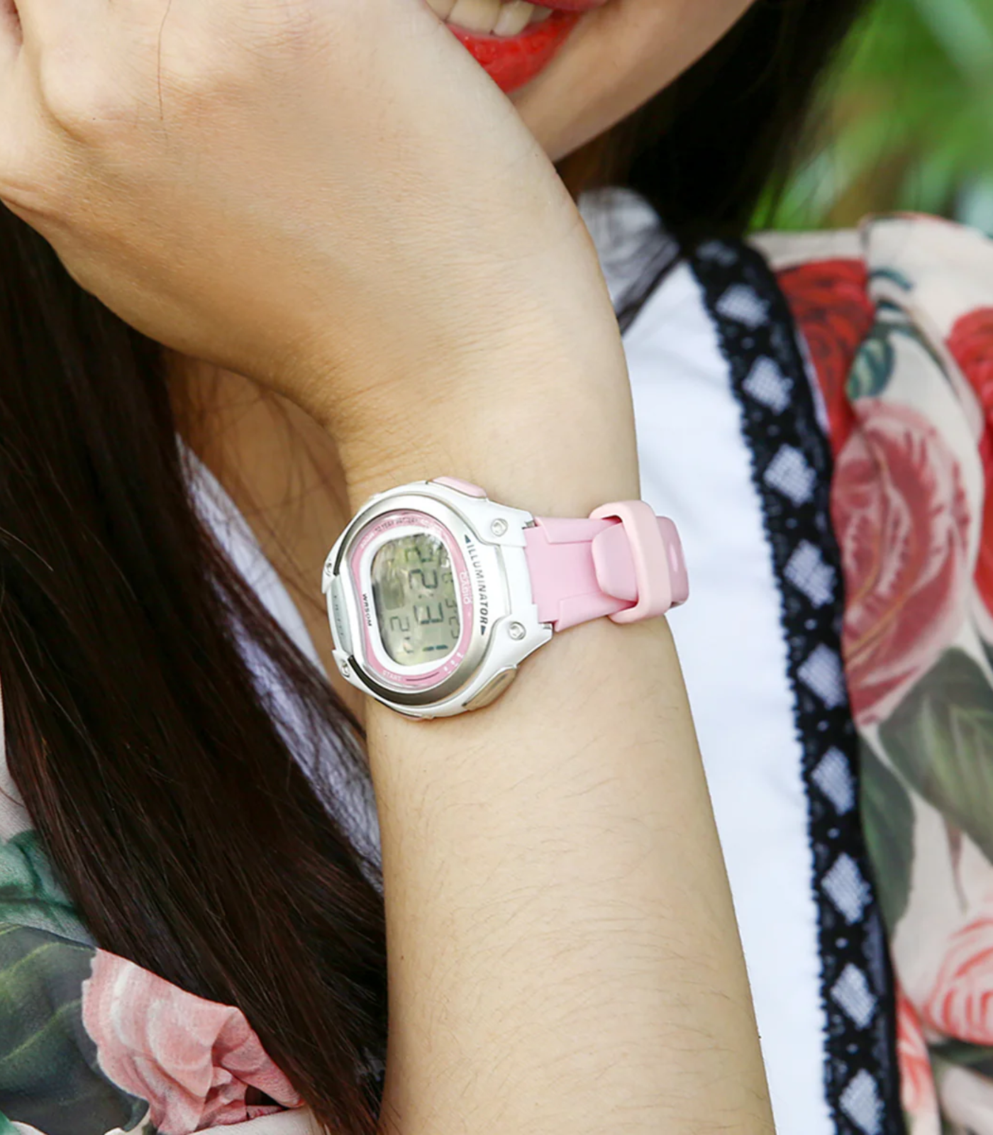 Montre Jeunesse Casio - LW-203-4AVDF - Bracelet en Résine Rose - Affichage numérique - Résistant à l'eau – Image 2