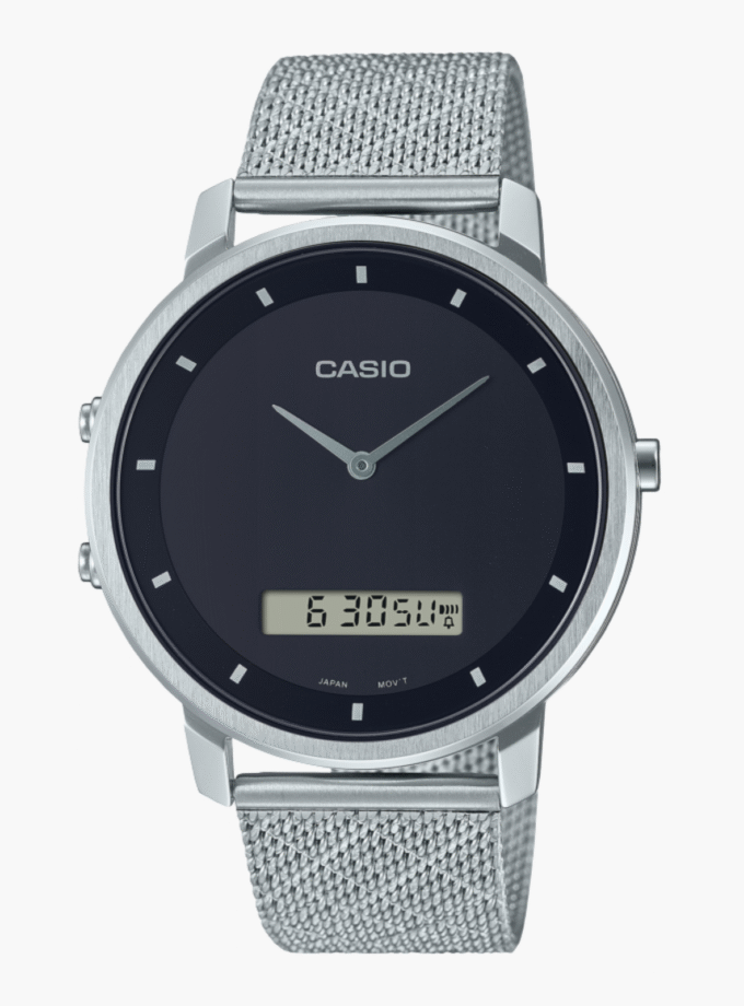 Montre Homme Casio - MTP-B200M-1EDF - Bracelet en acier inoxydable - Résistant à l'eau