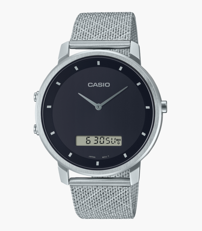 Montre Homme Casio - MTP-B200M-1EDF - Bracelet en acier inoxydable - Résistant à l'eau