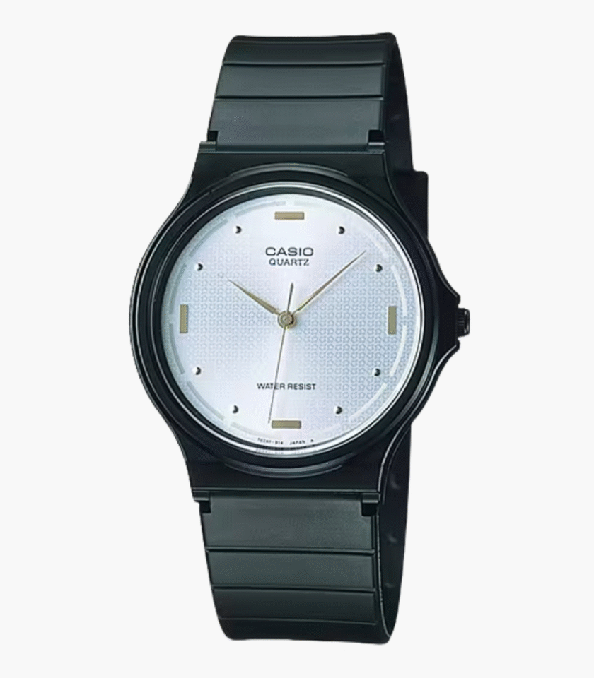 Montre Casio Jeunesse - MQ-76-7A1LDF - Bracelet en résine noir - Affichage analogique - Résistant à l'eau