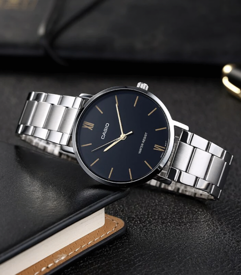 Montre Homme Casio - MTP-VT01D-1BUDF - Bracelet en acier inoxydable - Résistant à l'eau
