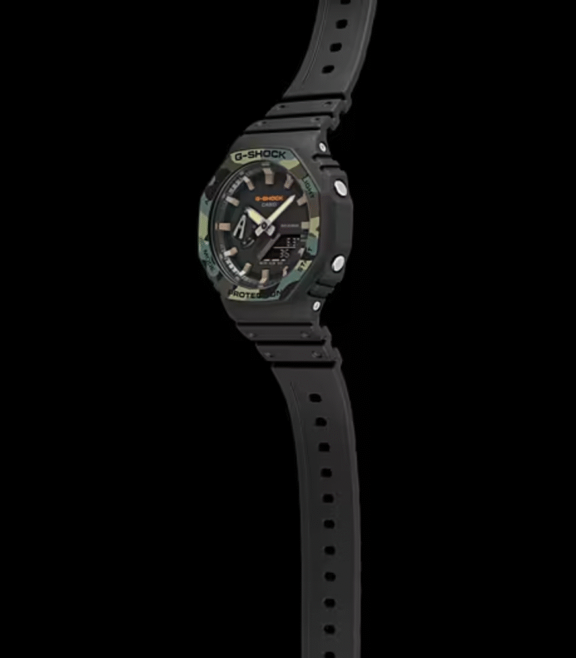 Montre Homme Casio G-Shock - GA-2100SU-1ADR - Bracelet en résine noir - Affichage analogique - Numérique - Résistant à l'eau – Image 3