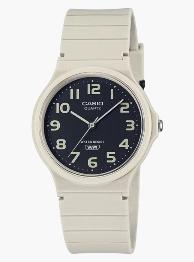 Montre Jeunesse Casio - MQ-24UC-8BDF - Bracelet en résine blanc - Affichage analogique - Résistant à l'eau