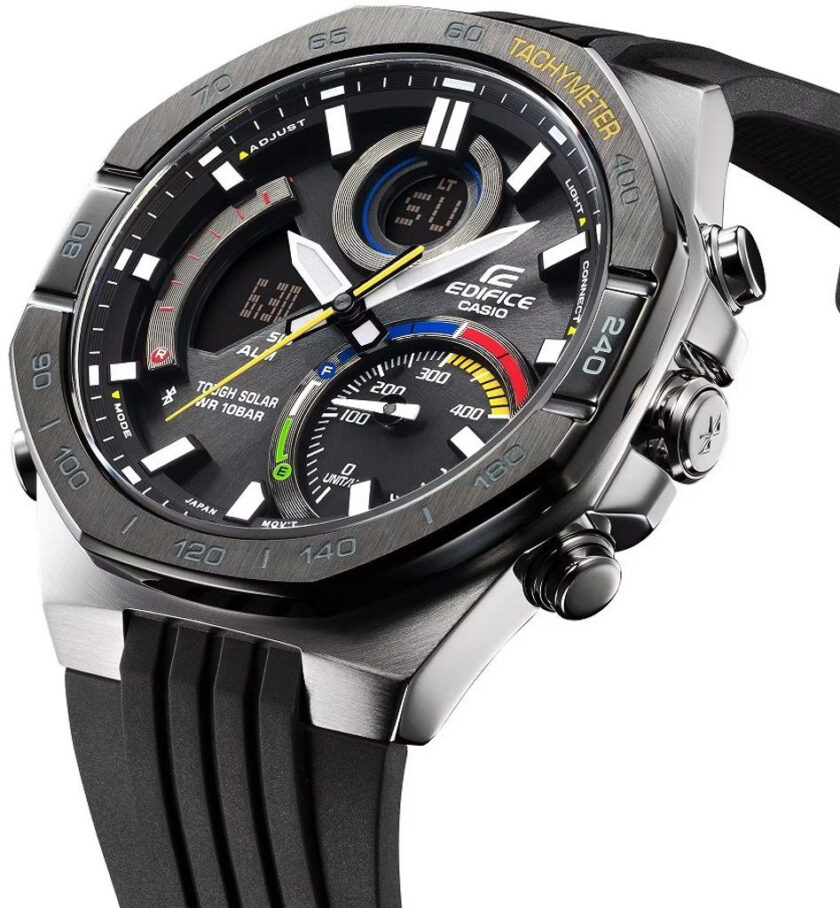 Montre Homme Bluetooth Casio Edifice - ECB-950MP-1ADF - Bracelet en Résine Noir - Affichage analogique - Résistant à l'eau – Image 3