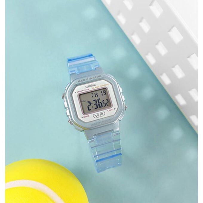 Montre Jeunesse Casio - LA-20WHS-2ADF - Bracelet en Résine Bleu - Affichage numérique - Résistant à l'eau