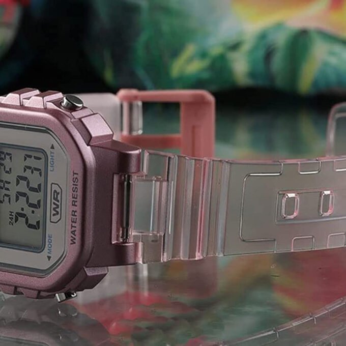 Montre Jeunesse Casio - LA-20WHS-4ADF - Bracelet en Résine rose - Affichage numérique - Résistant à l'eau