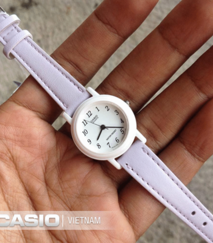 Montre Femme Casio - LQ-139L-6BDF - Bracelet en Cuir violet - Affichage analogique - Résistant à l'eau – Image 3