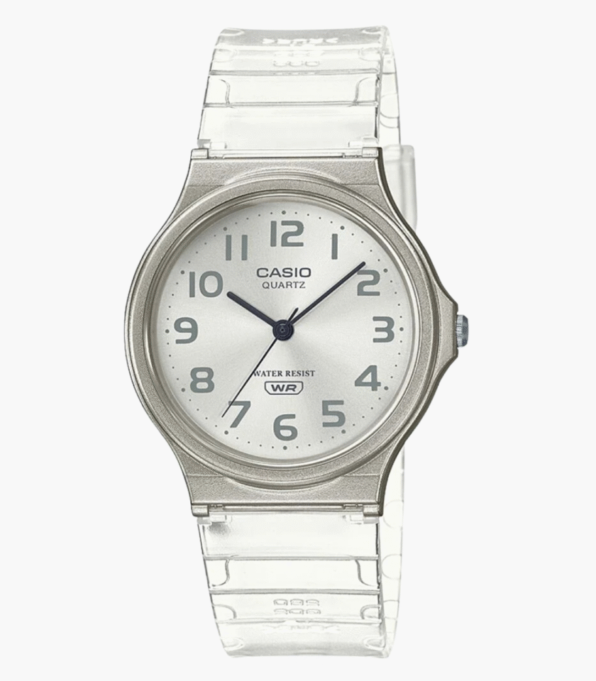 Montre Casio Jeunesse - MQ-24S-7BDF - Bracelet en Résine Blanc - Affichage analogique - Résistant à l'eau