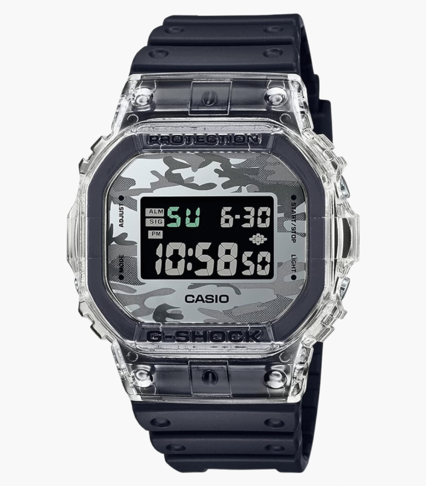 Montre Homme Casio G-Shock - DW-5600SKC-1DR - Bracelet en Résine Noir - Affichage Numérique - Résistant à l'eau