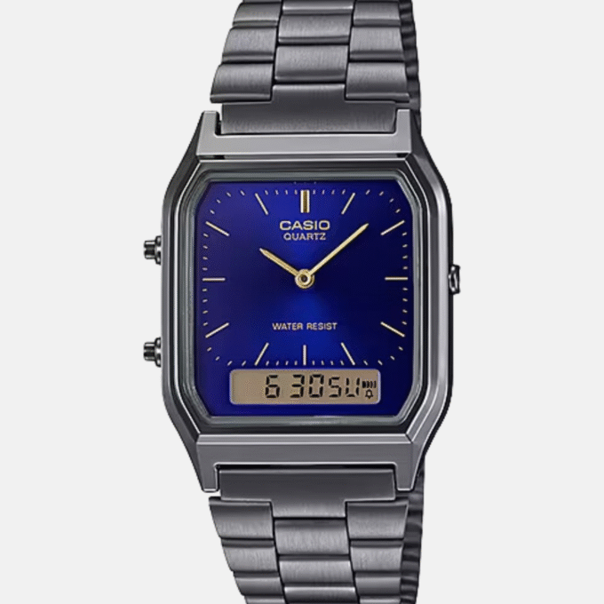 Montre Casio Homme Casio - AQ-230GG-2ADF - Bracelet en Acier Inoxydable Noir - A...
