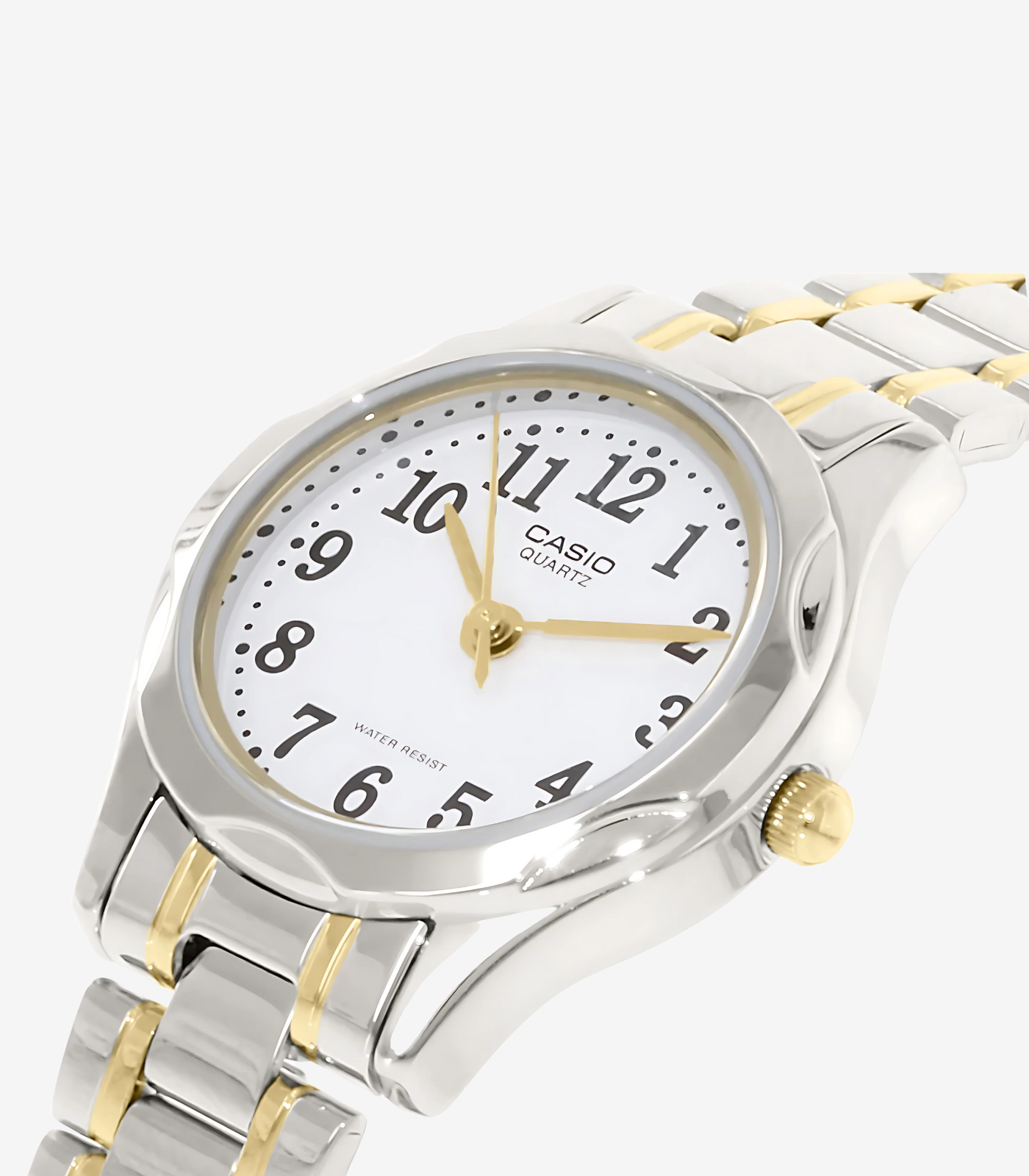 montre femme casio ltp 1275sg 7bdf bracelet en acier inoxydable affichage analogique résistant à l'eau
