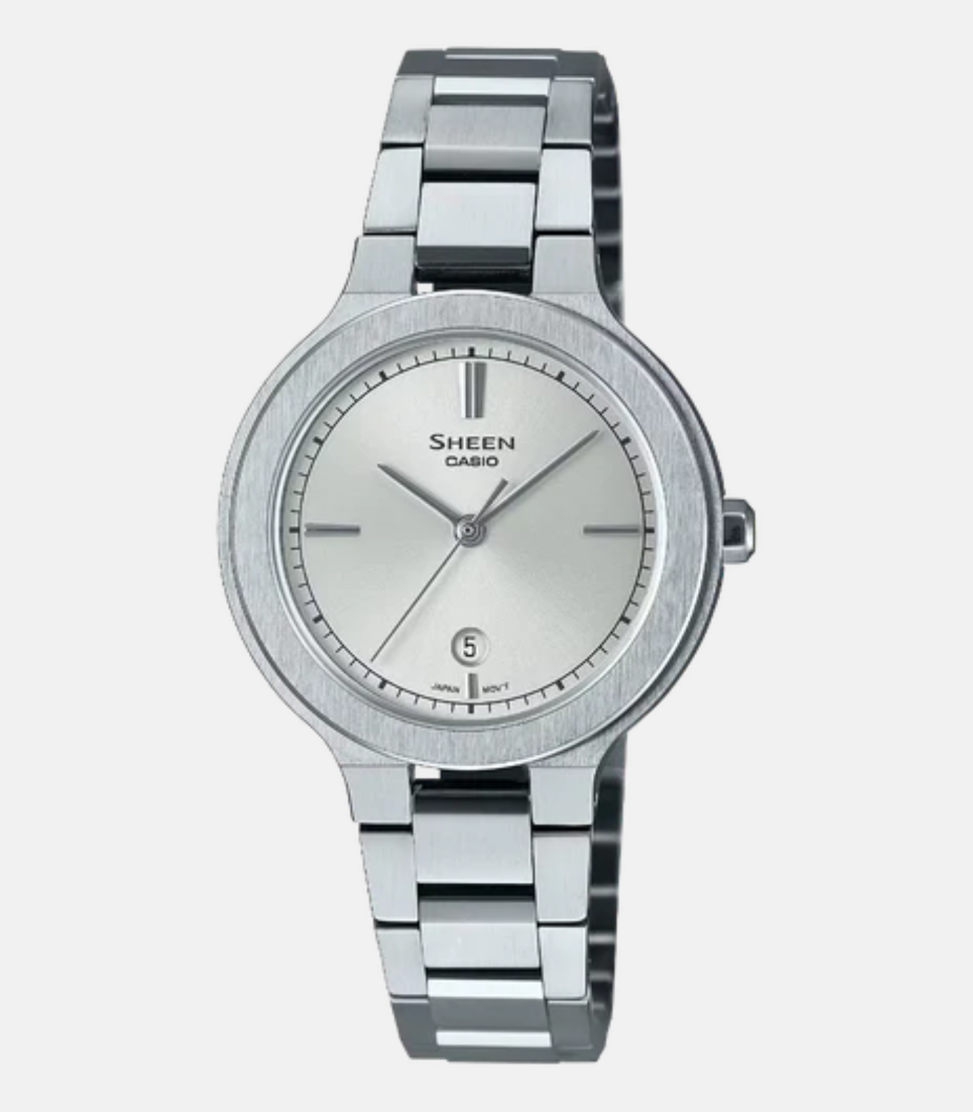 Montre Femme Casio SHEEN - SHE-4559D-7AUDF - Bracelet en Acier Inoxydable - Affichage analogique - Résistant à l'eau - Verre Saphir