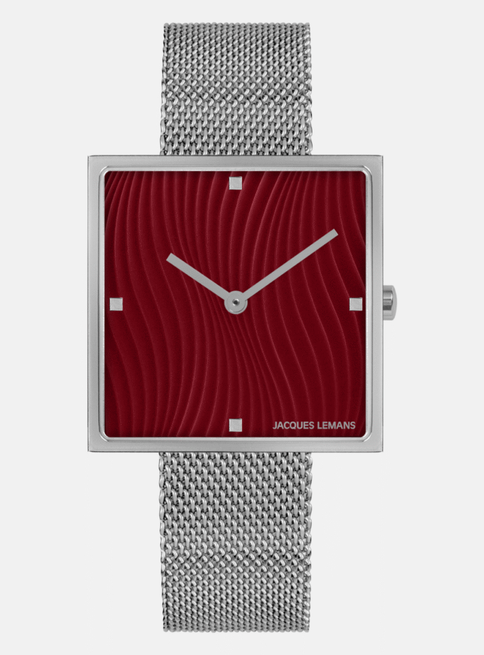 Montre Femme Collection Design Jacques Lemans 1-2094B - Bracelet en Acier Inoxydable - Résistant à l'eau
