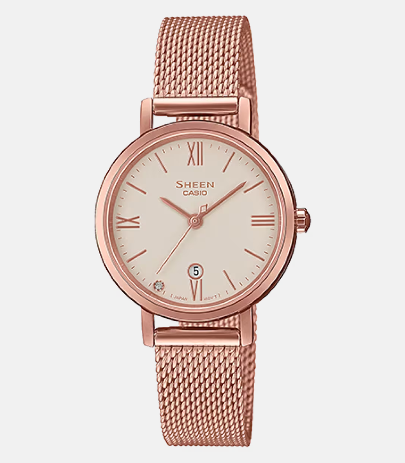 Montre Femme Casio SHEEN - SHE-4540CGM-4AUDF - Bracelet en Acier Inoxydable Doré - Affichage analogique - Résistant à l'eau - Verre Saphir