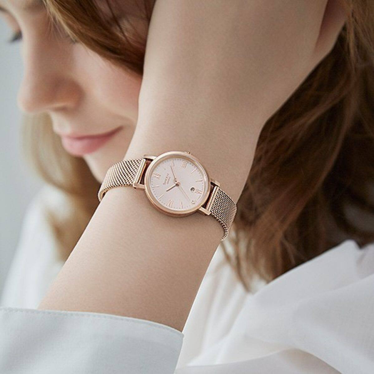 Montre Femme Casio SHEEN - SHE-4540CGM-4AUDF - Bracelet en Acier Inoxydable Doré - Affichage analogique - Résistant à l'eau - Verre Saphir – Image 2