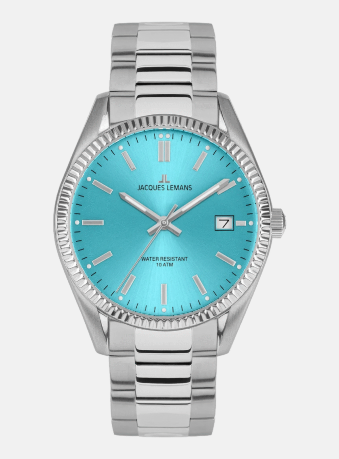 Montre Homme Jacques Lemans Derby - 50-4D - Bracelet en Acier Inoxydable - Affichage analogique - Résistant à l'eau