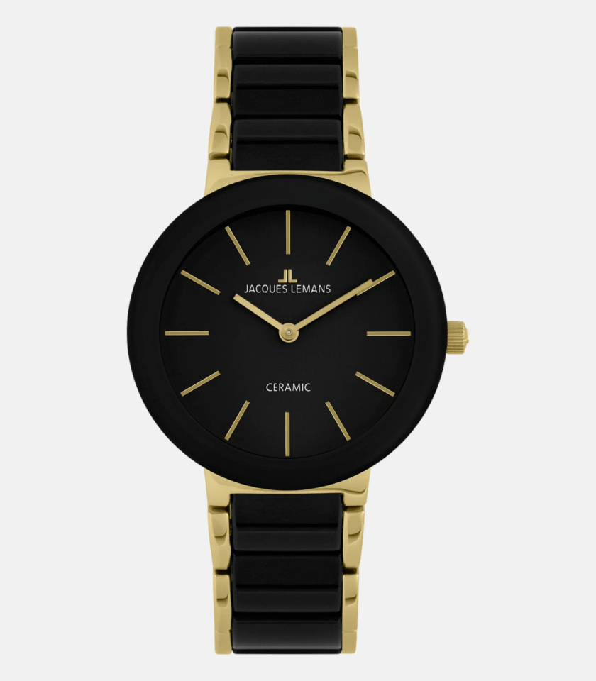 Montre Femme Jacques Lemans Monaco - 42-8E - Bracelet en Céramique - Affichage analogique - Résistant à l'eau