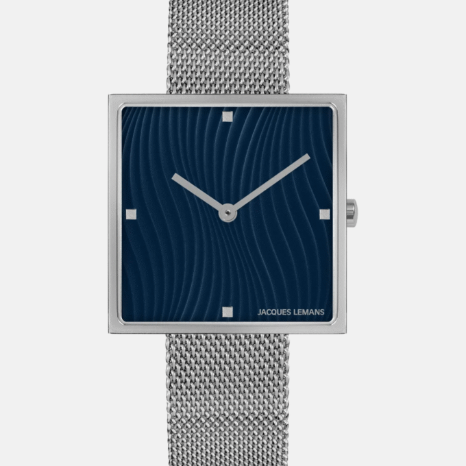 Montre Femme Collection Design Jacques Lemans 1-2094C - Bracelet en Acier Inoxydable - Affichage analogique - Résistant à l'eau