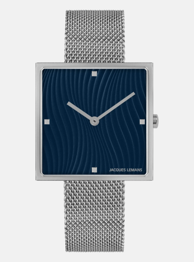 Montre Femme Collection Design Jacques Lemans 1-2094C - Bracelet en Acier Inoxydable - Affichage analogique - Résistant à l'eau