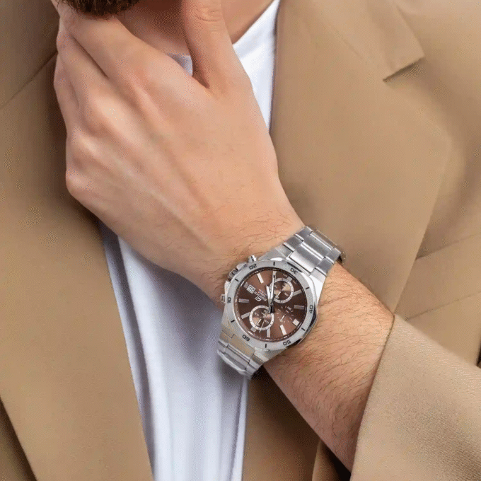 Montre Casio Homme Casio Edifice - EFV-640D-5AVUDF - Bracelet en Acier Inoxydabl...