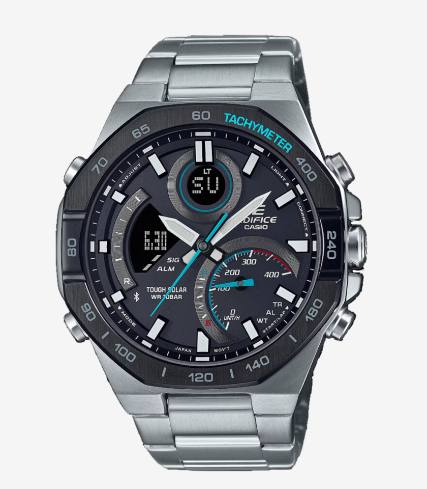 Montre Sportive Casio ECB-950DB-1ADF - Bluetooth, Chronomètre et Étanchéité 100M