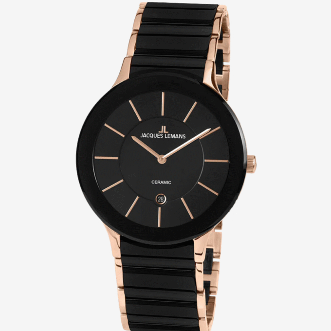 Montre Jacques Lemans 1-1855C - Montre Élégante pour Femmes de la Série Dublin - Verre Saphir