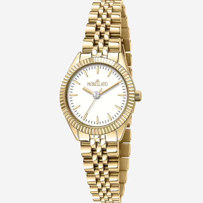 Montre Femme Morellato Magia – R0153165518 – Boîtier Acier 28 mm – Cadran Blanc – Bracelet Métal Argenté – Mouvement Quartz – Résistante à l'Eau 3 ATM – Garantie 2 Ans