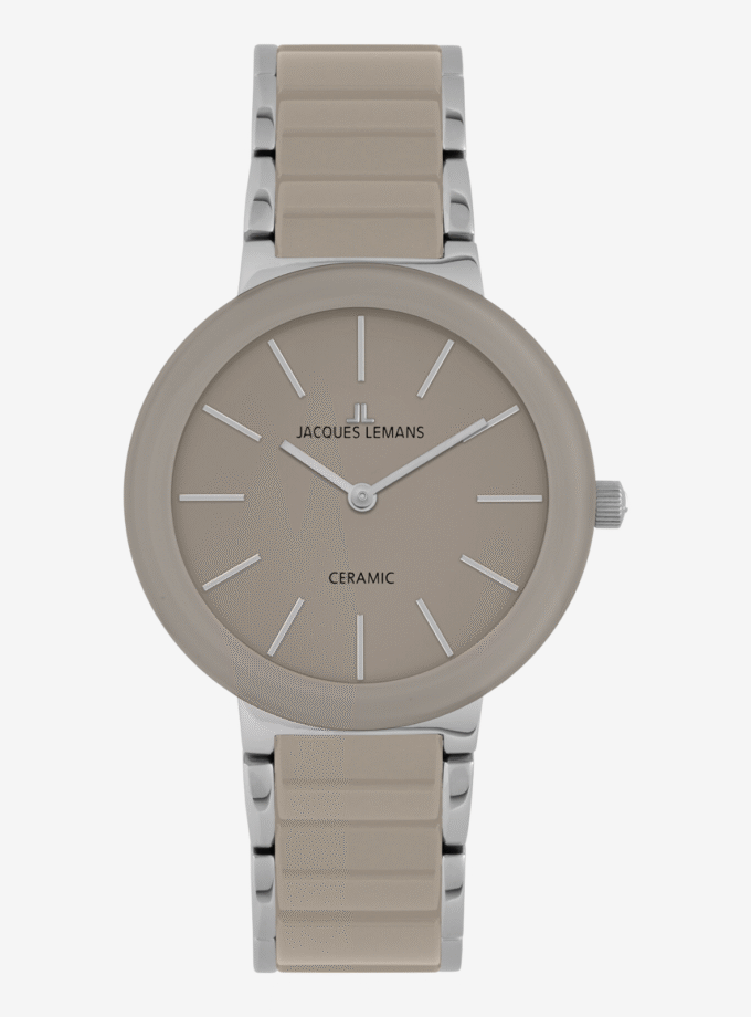 Montre Classique Jacques Lemans 42-7S - Design Raffiné avec Verre Crystex Haute Résistance