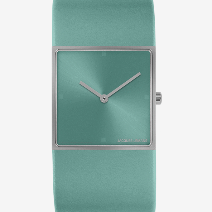 Jacques Lemans La Passion 1-2057H - Montre Élégante pour Femme avec Bracelet en Cuir Turquoise - Verre Saphir