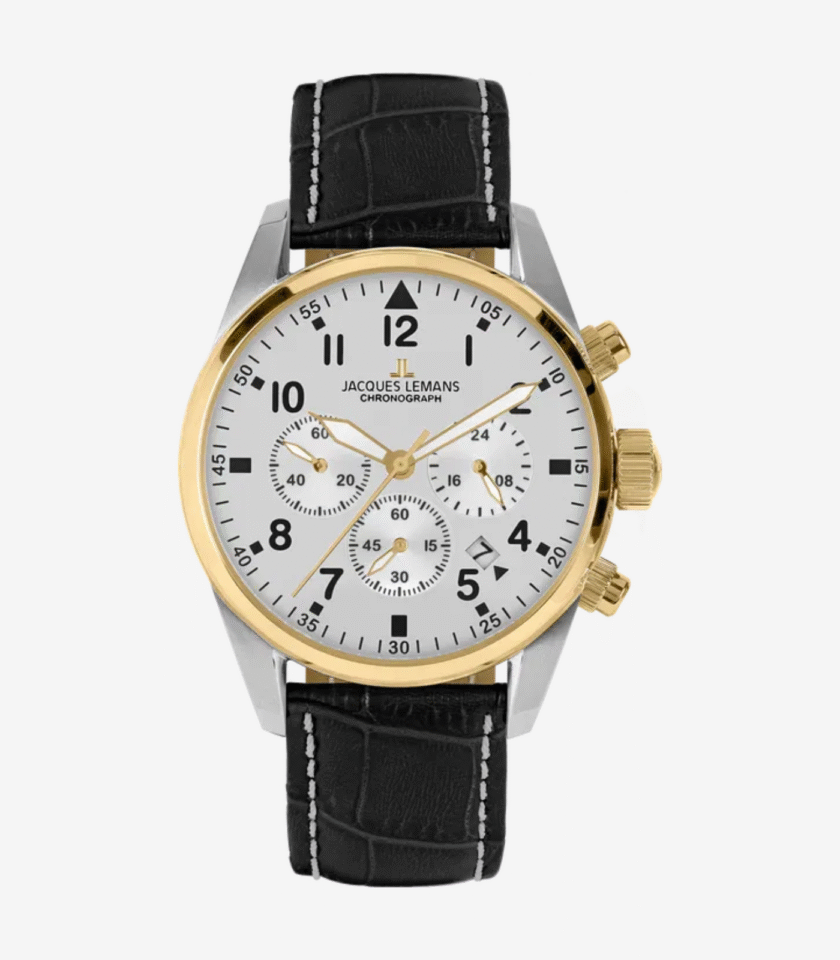Jacques Lemans Sport 42-2E - Montre Quartz avec Résistance à l'Eau de 10 ATM