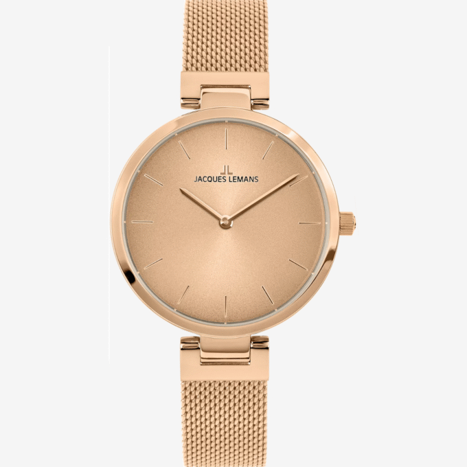 Montre Classique Jacques Lemans 1-2110L - Design Raffiné pour Femme avec Bracelet en Acier
