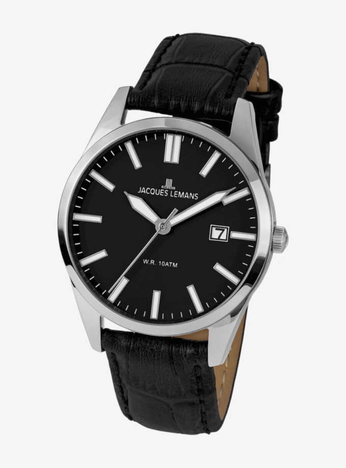 Montre Jacques Lemans 1-2002D - Résistance à l'Eau de 10 ATM et Design Sophistiqué - Verre Saphir