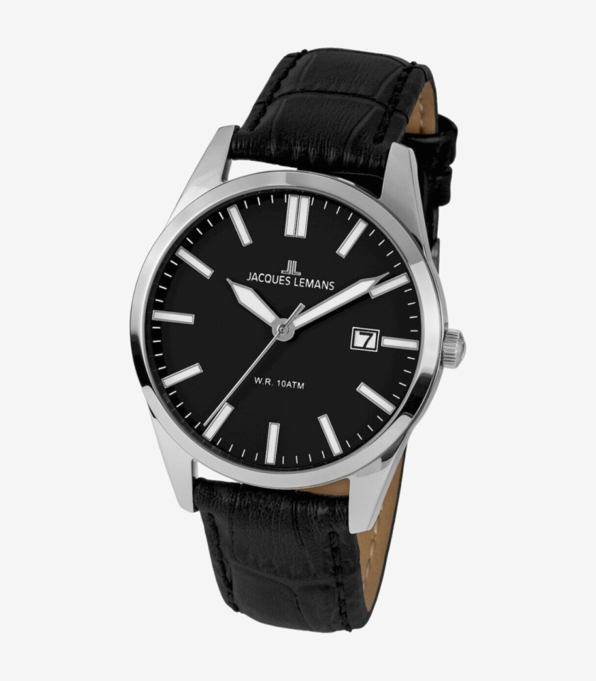 Montre Jacques Lemans 1-2002D - Résistance à l'Eau de 10 ATM et Design Sophistiqué - Verre Saphir
