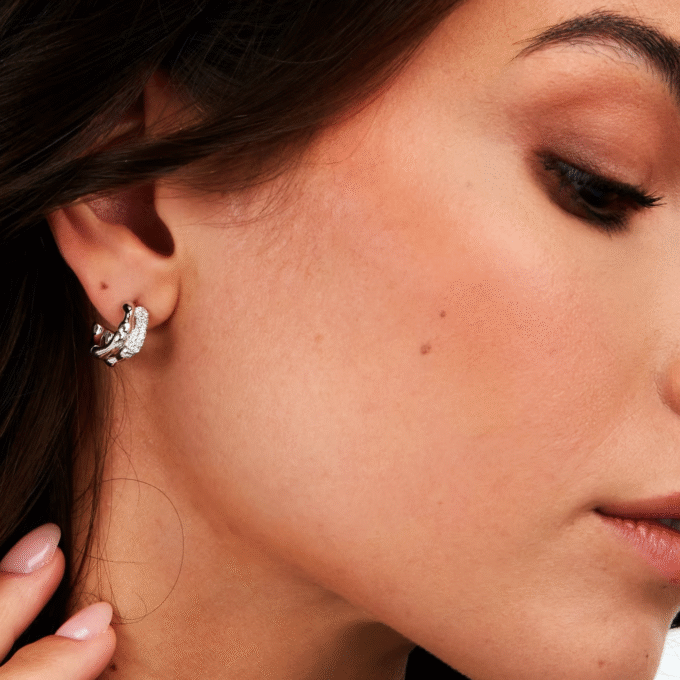 Boucles d’oreilles MORELLATO – Femme – Élégantes, Pendantes, Hypoallergéniques, Finition brillante – Acier inoxydable – Argenté