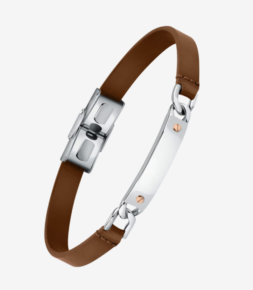 Bracelet MORELLATO - Bijoux Homme- Acier inoxydable, Élégant, Ajustable, Fermoir sécurisé - Métal argenté - Réf. Boutique Aïwatch
