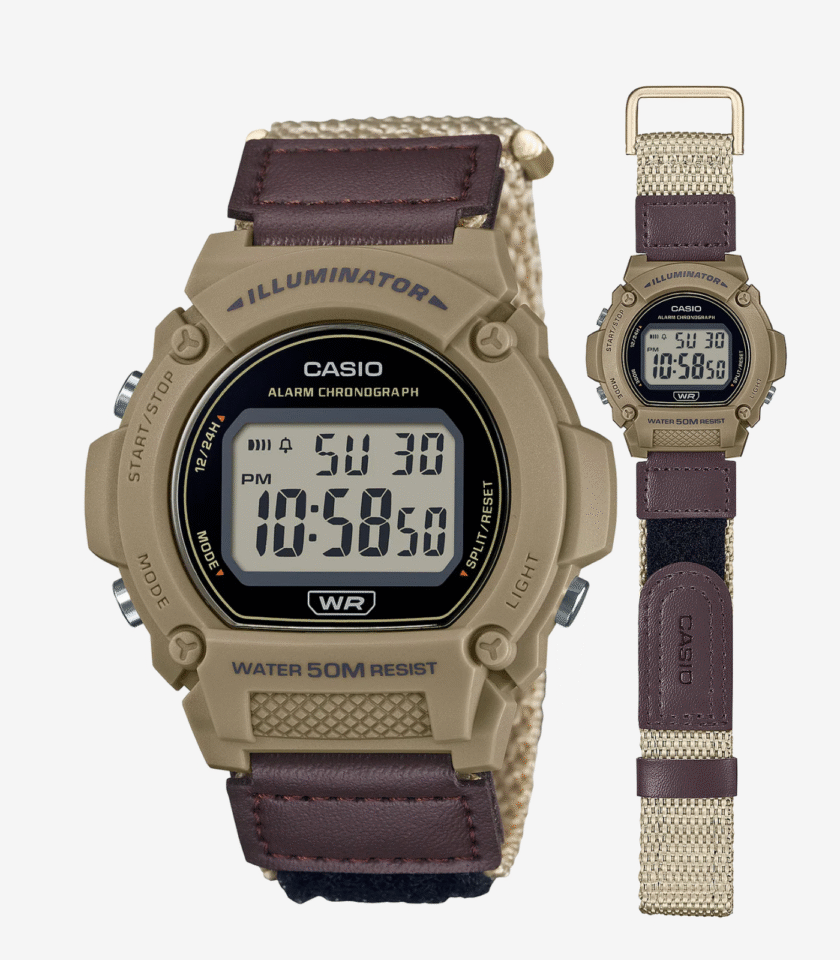 Casio W-219HB-5AVDF - Montre Sportive avec Chronomètre et Alarme
