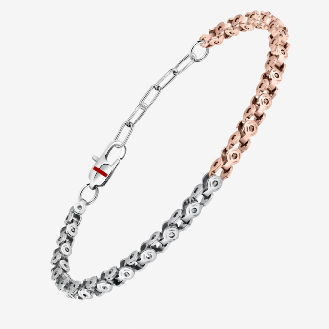 Bracelet Homme SECTOR SZS94 – Bijoux tendance, Acier inoxydable, Fermoir sécurisé, Style moderne – Argenté – Référence SZS94