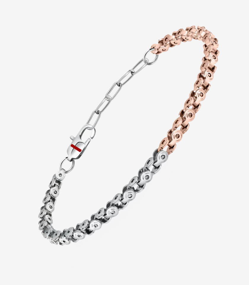 Bracelet Homme SECTOR SZS94 – Bijoux tendance, Acier inoxydable, Fermoir sécurisé, Style moderne – Argenté – Référence SZS94