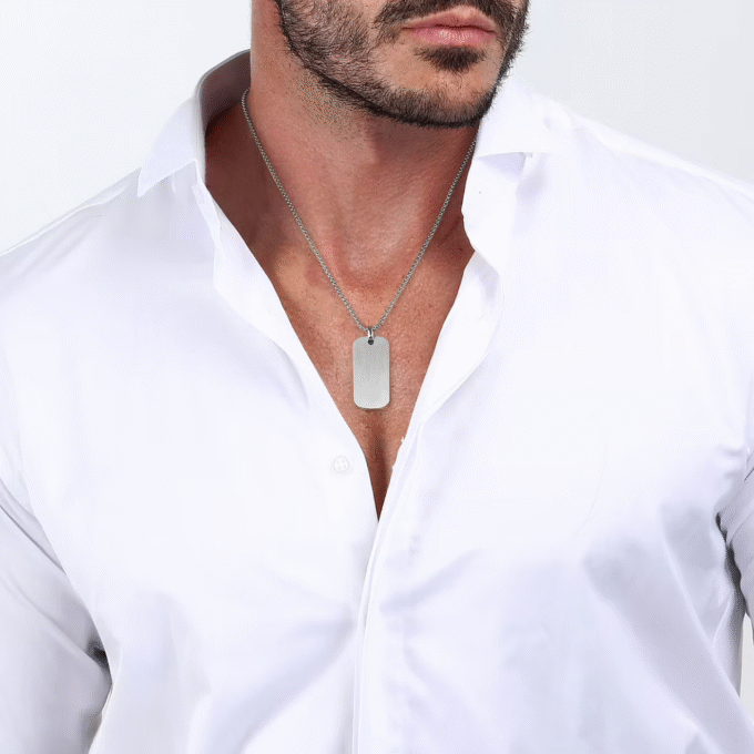 Collier Homme SECTOR SZS79 – Bijoux Élégant, Acier Inoxydable, Design Moderne, Résistant à l’Eau – Argenté