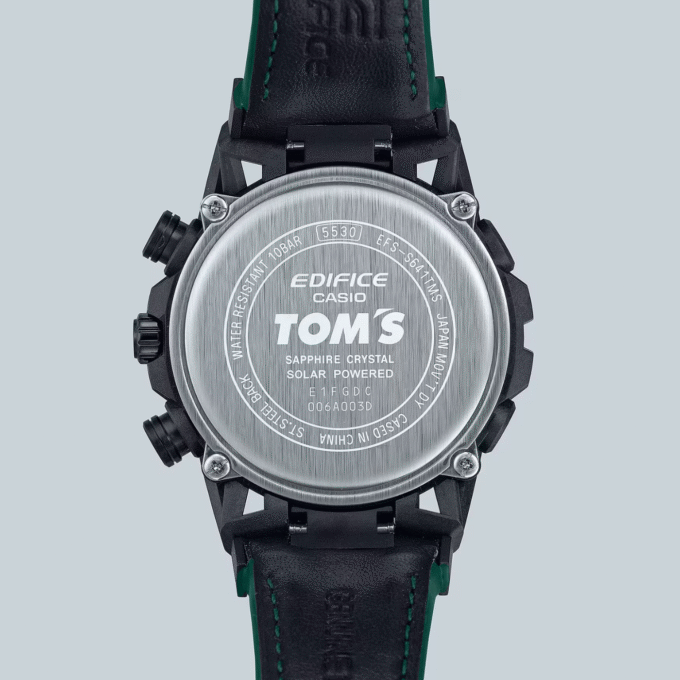 Casio Edifice x Montre Tom's Toyota EFS-S641TMS-1ADR - Motorsports en édition limitée - Cuir véritable - Solaire