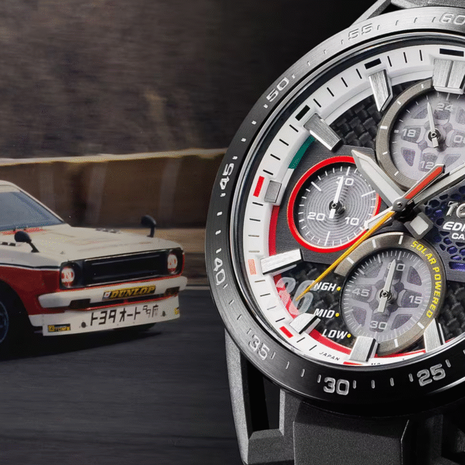 Casio Edifice x Montre Tom's Toyota EFS-S641TMS-1ADR - Motorsports en édition limitée - Cuir véritable - Solaire