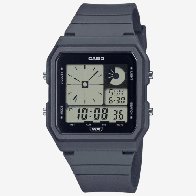 Montre Classique - CASIO - Design Élégant, Résistante, Précise, Confortable - Noir - Référence LF-20W-8A2DF