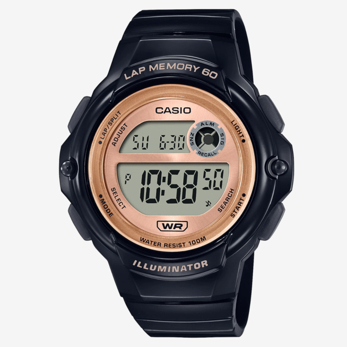 Montre Classique Homme - Casio LWS-1200H-1AVDF - Quartz, Étanche, Chronomètre, Alarme - Résine Noire