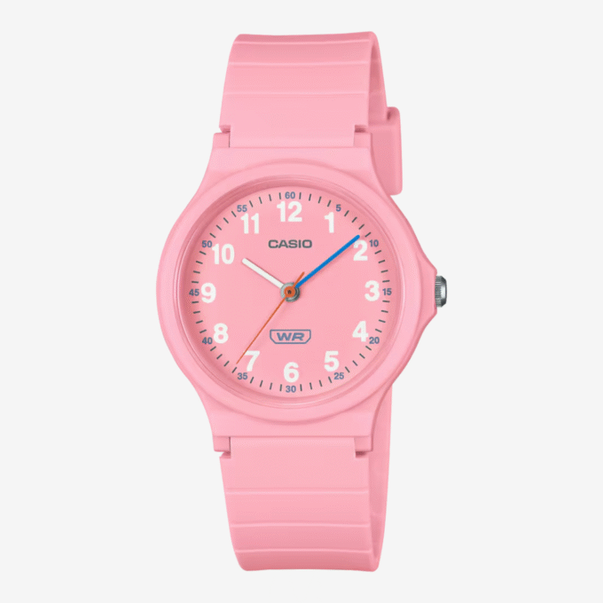 Montre Classique - CASIO - Unisexe - Design Élégant, Bracelet Confortable, Résistante à lEau, Mouvement Quartz - Rose - LQ-24B-4BDF