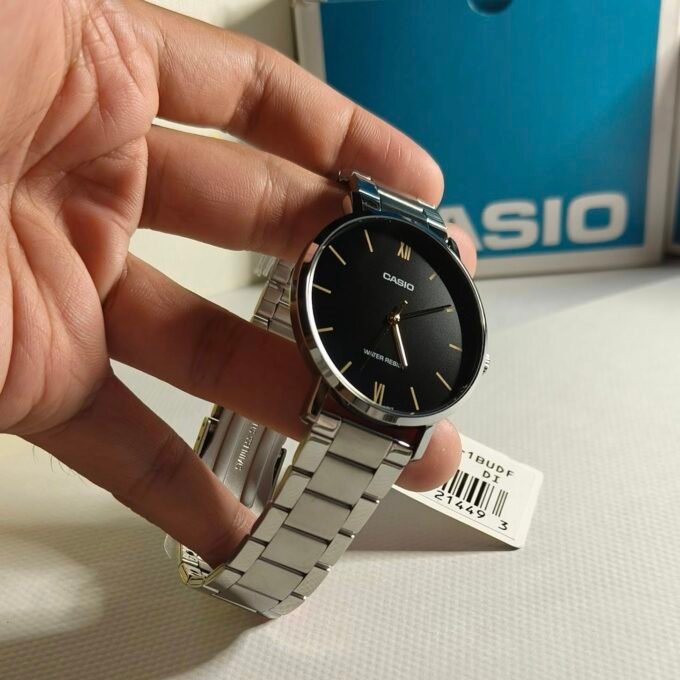 Montre Homme Casio - MTP-VT01D-1BUDF - Bracelet en acier inoxydable - Résistant à l'eau