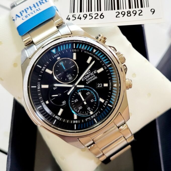 Montre Homme Casio Edifice EFR-S572D-1AVUDF - Bracelet Gris en Acier Inoxydable - Résistance à l'eau 100 Mètres