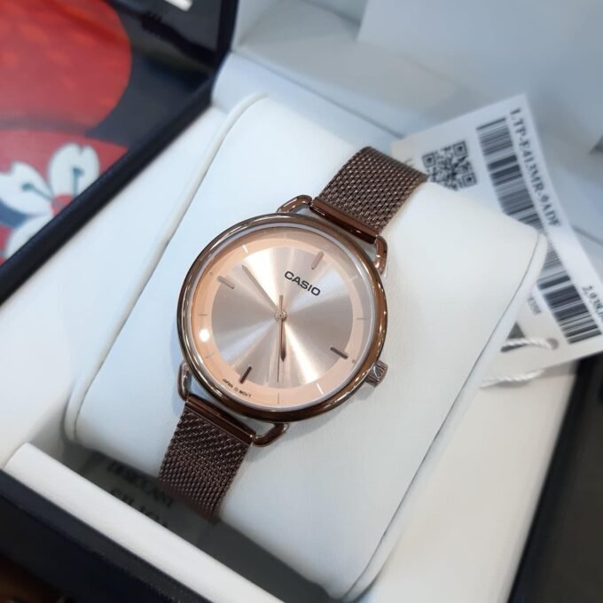 Montre Femme Casio - LTP-E413MR-9ADF - Bracelet en acier inoxydable doré - Résistant à l'eau