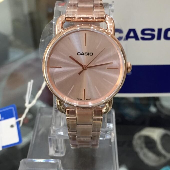 Montre Femme Casio - LTP-E412PG-4ADF - Bracelet en acier inoxydable doré - Résistant à l'eau